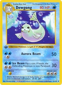 pokemon Base Set (Shadowless) Dewgong