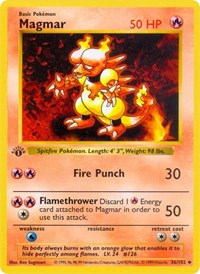 pokemon Base Set (Shadowless) Magmar