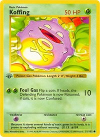 pokemon Base Set (Shadowless) Koffing