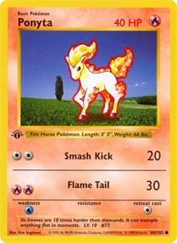 pokemon Base Set (Shadowless) Ponyta