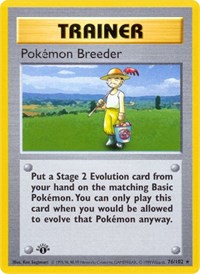 pokemon Base Set (Shadowless) Pokemon Breeder