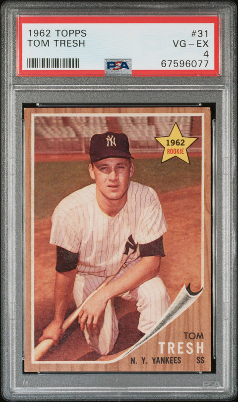 1962 Topps #31 Tom Tresh PSA 4 67596077