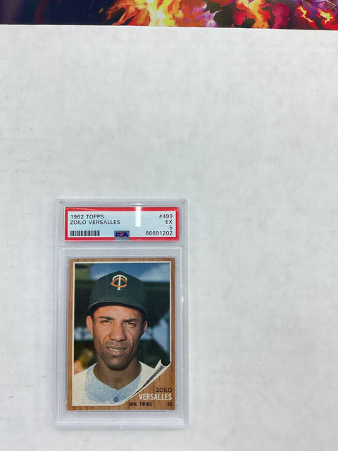 1962 Topps #499 Zoilo Versalles PSA 5 66691202