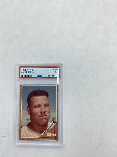 1962 Topps #102 Al Schroll PSA 5 66691146