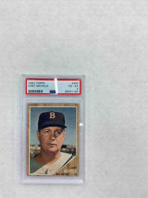 1962 Topps #403 Chet Nichols PSA 4 66691160