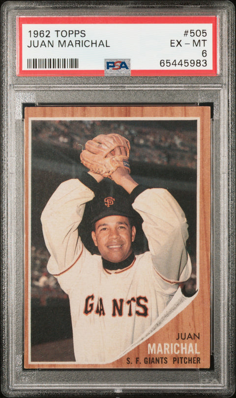 1962 Topps #505 Juan Marichal PSA 6 65445983