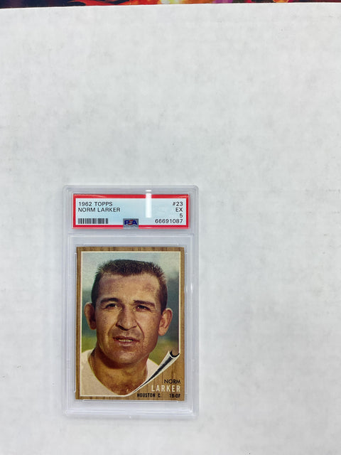 1962 Topps #23 Norm Larker PSA 5 66691087