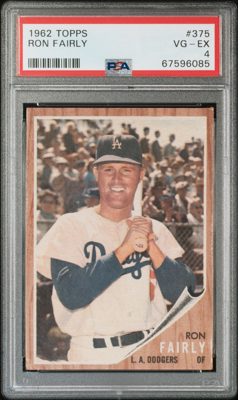 1962 Topps #375 Ron Fairly PSA 4 67596085