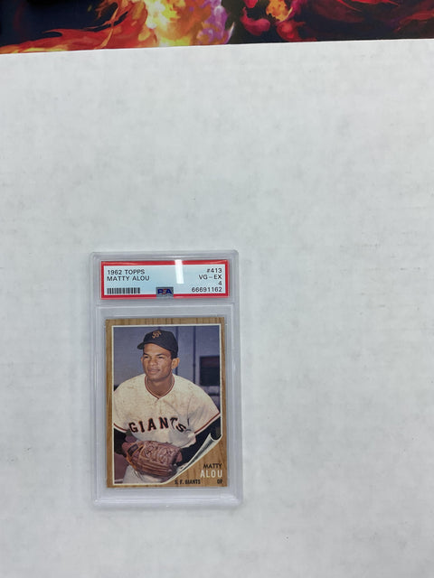 1962 Topps #413 Matty Alou PSA 4 66691162