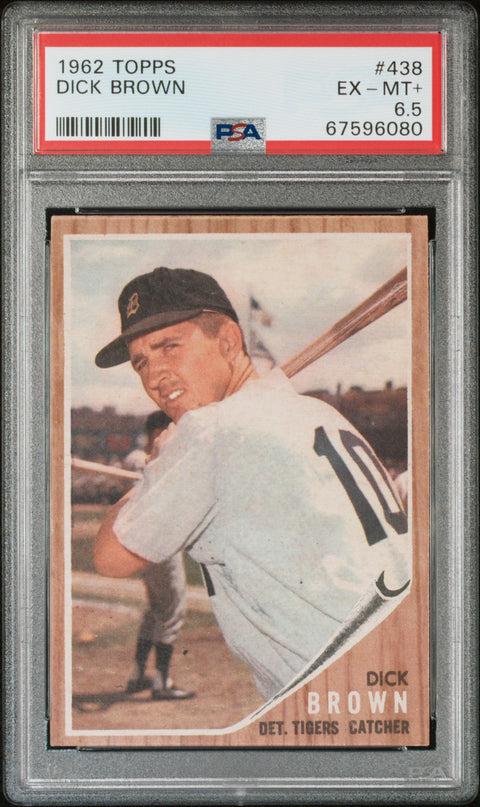 1962 Topps #438 Dick Brown PSA 6.5 67596080