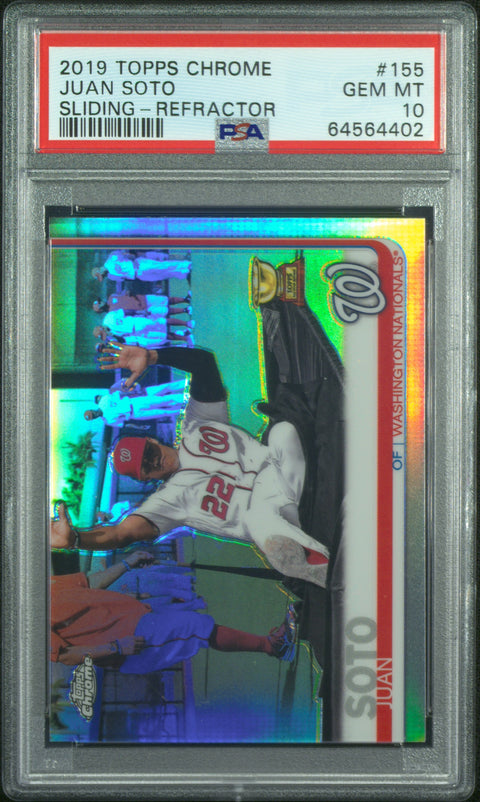 2019 Topps Chrome #155 Juan Soto PSA 10 64564402