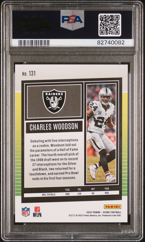 2022 Panini Score #131 Charles Woodson PSA 9 82740082