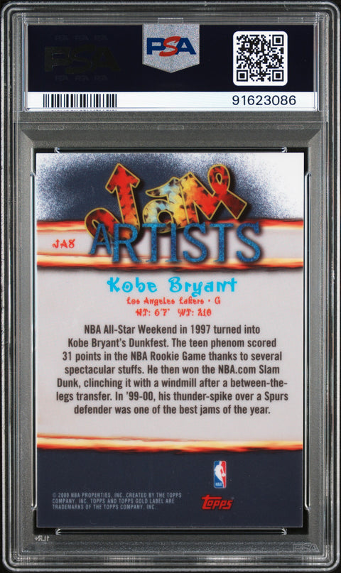 2000 Topps Gold Label Jam Artists #JA8 Kobe Bryant PSA 9 91623086