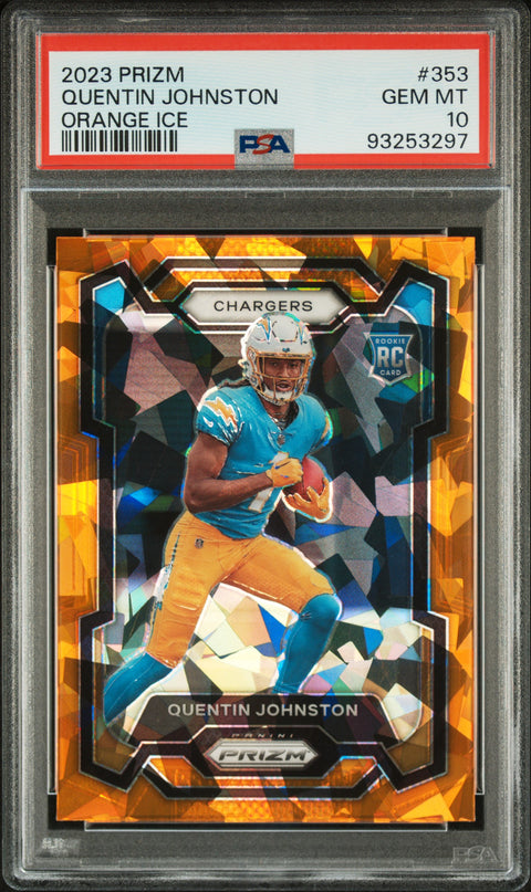 2023 Panini Prizm #353 Quentin Johnston PSA 10 93253297