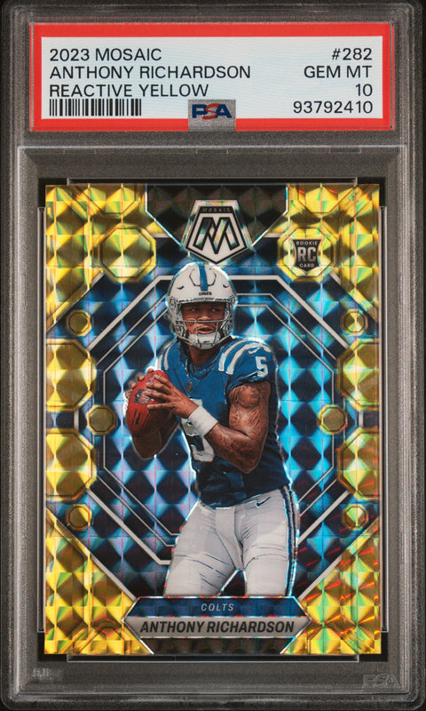 2023 Panini Mosaic #282 Anthony Richardson PSA 10 93792410