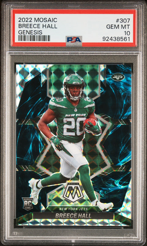 2022 Panini Mosaic #307 Breece Hall PSA 10 92438561