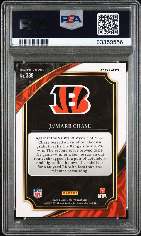 2022 Panini Select #338 Ja'Marr Chase PSA 9 93359556