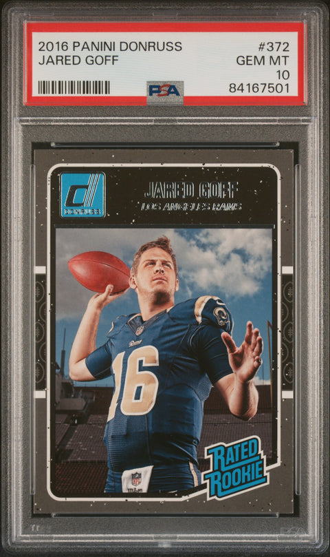 2016 Panini Donruss #372 Jared Goff PSA 10 84167501