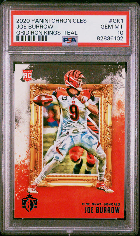 2020 Panini Chronicles Gridiron Kings #GK1 Joe Burrow PSA 10 82836102