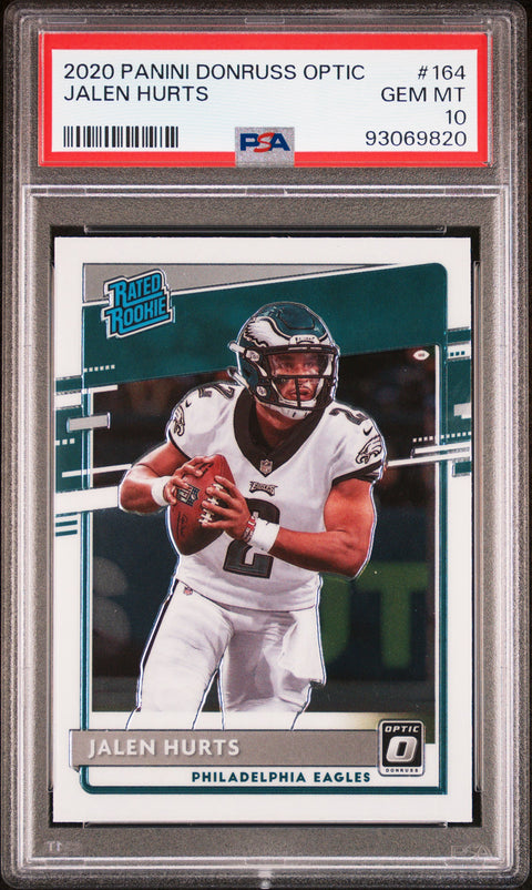 2020 Panini Donruss Optic #164 Jalen Hurts PSA 10 93069820