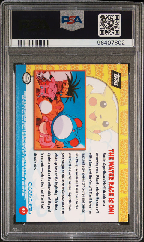 1999 Topps Pokemon The Movie Edt #47 Movie Edition PSA 8 96407802