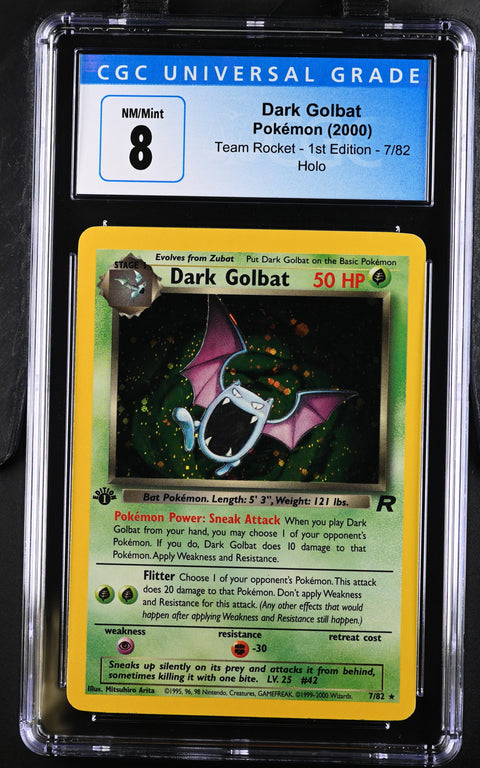 2000 Team Rocket - 1st Edition #7/82 Dark Golbat CGC 8 3879218056