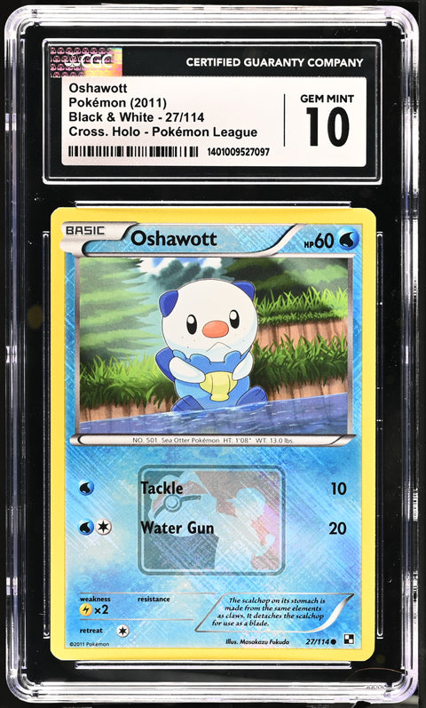 2011 Black & White #27/114 Oshawott CGC 10 1401009527097