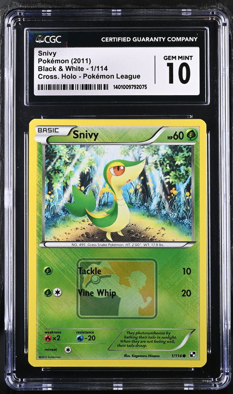 2011 Black & White #1/114 Snivy CGC 10 1401009792075