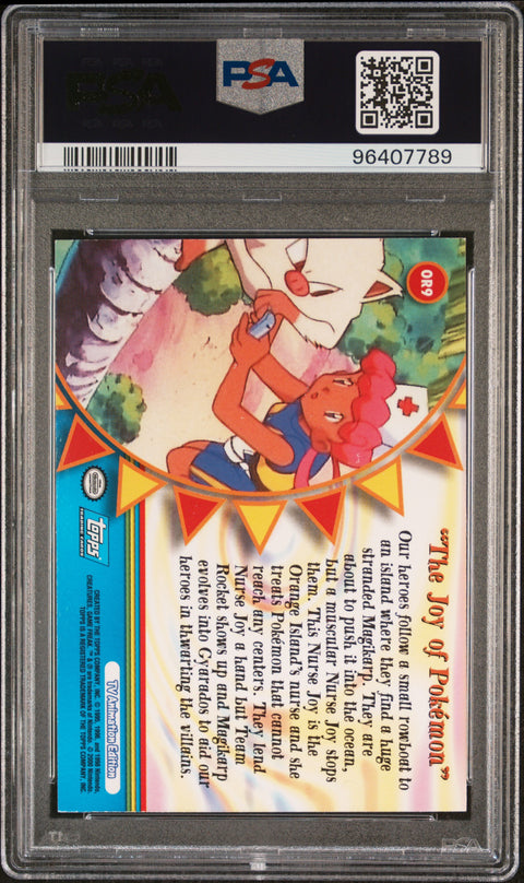 2000 Topps Pokemon #OR9 The Joy Of Pokemon PSA 9