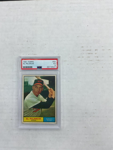 1961 Topps #62 Al Pilarcik PSA 5 66716521