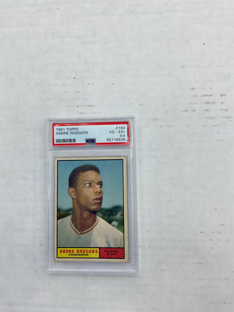 1961 Topps #183 Andre Rodgers PSA 4.5 66716636