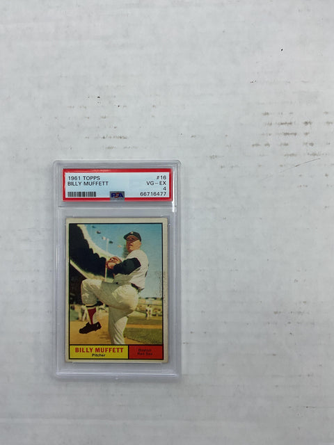 1961 Topps #16 Billy Muffett PSA 4 66716477