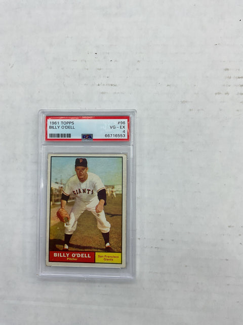 1961 Topps #96 Billy O'Dell PSA 4 66716553