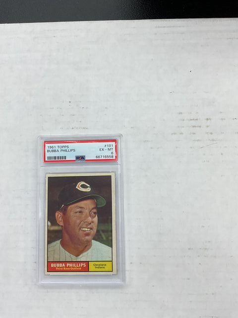 1961 Topps #101 Bubba Phillips PSA 6 66716558