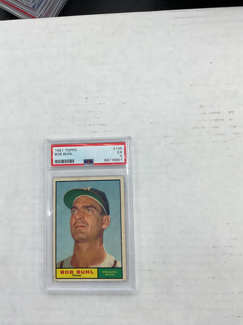 1961 Topps #145 Bob Buhl PSA 5 66716601