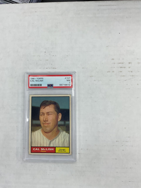 1961 Topps #157 Cal Mclish PSA 7 66716612