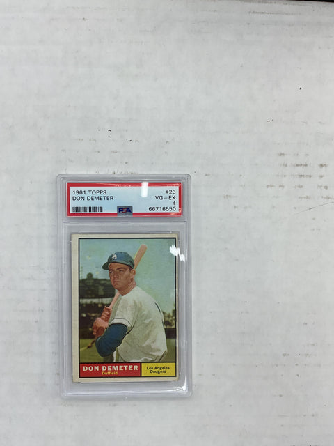 1961 Topps #23 Don Demeter PSA 4 66716550