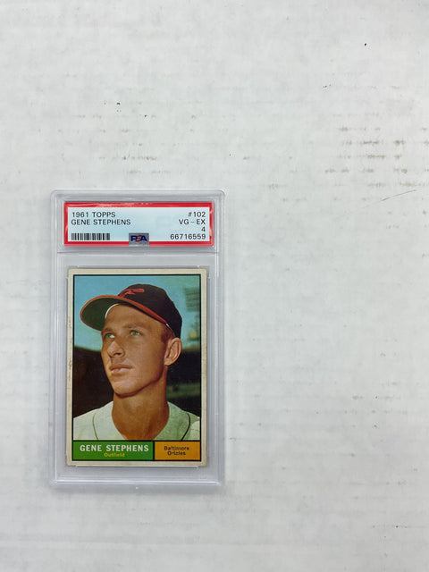 1961 Topps #102 Gene Stephens PSA 4 66716559