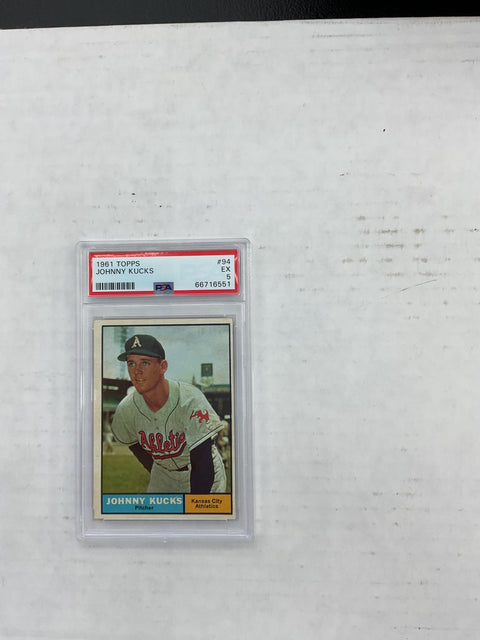 1961 Topps #94 Johnny Kucks PSA 5 66716551