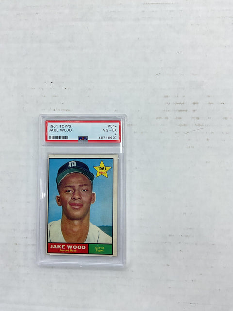 1961 Topps #514 Jake Wood PSA 4 66716687