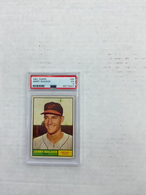 1961 Topps #85 Jerry Walker PSA 5 66716541