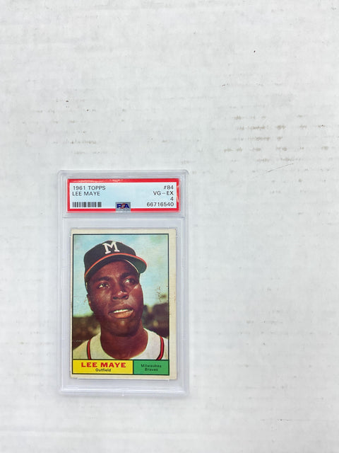 1961 Topps #84 Lee Maye PSA 4 66716540