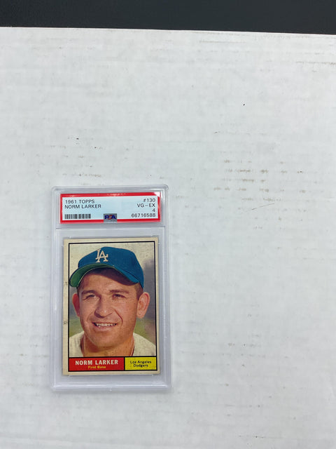 1961 Topps #130 Norm Larker PSA 4 66716588