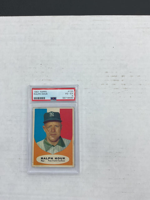 1961 Topps #133 Ralph Houk PSA 4 66716590