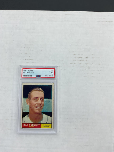 1961 Topps #498 Ray Herbert PSA 5 66716678