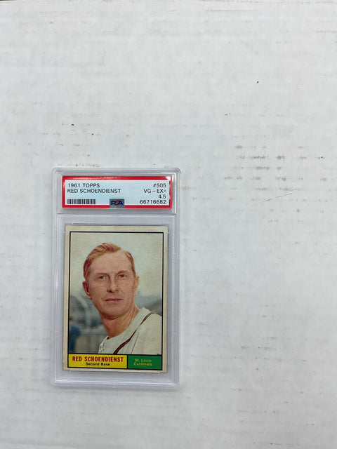 1961 Topps #505 Red Schoendienst PSA 4.5 66716682