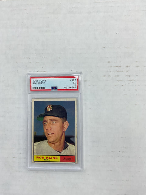 1961 Topps #127 Ron Kline PSA 5 66716585