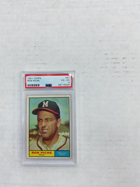 1961 Topps #61 Ron Piche PSA 4 66716520