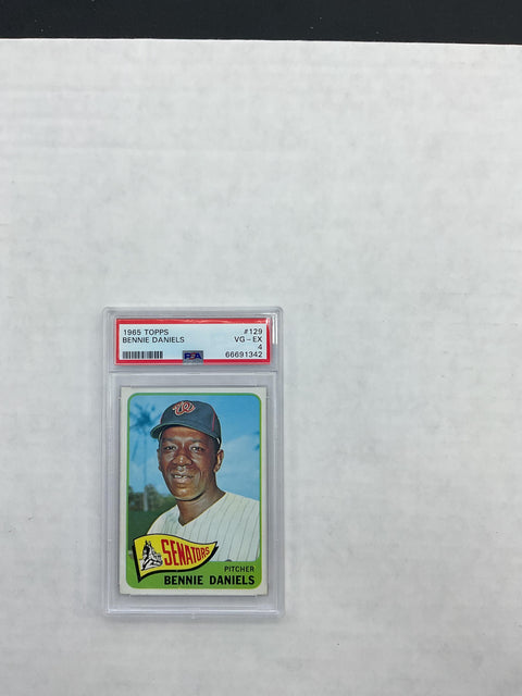 1965 Topps #129 Bennie Daniels PSA 4 66691342