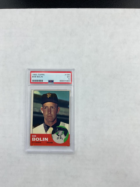 1963 Topps #106 Bob Bolin PSA 5 66691069